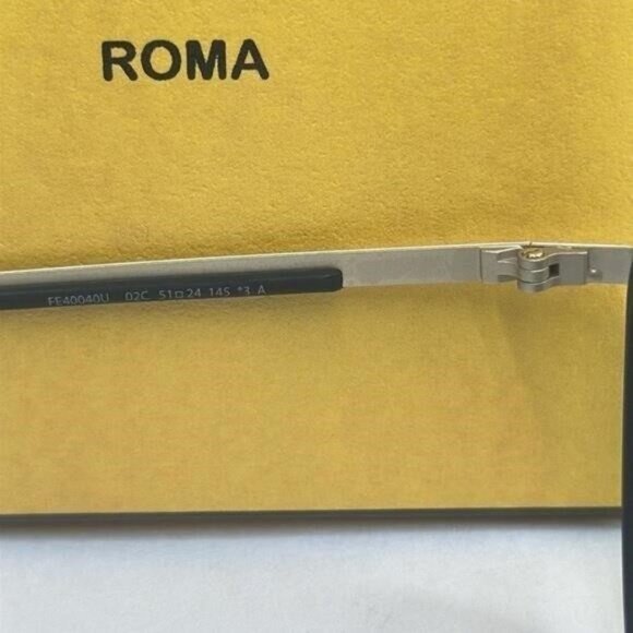 💯- New Authentic Fendi Pattern Pilot Men's Sunglasses FE40040U 02C 51 - Picture 12 of 13